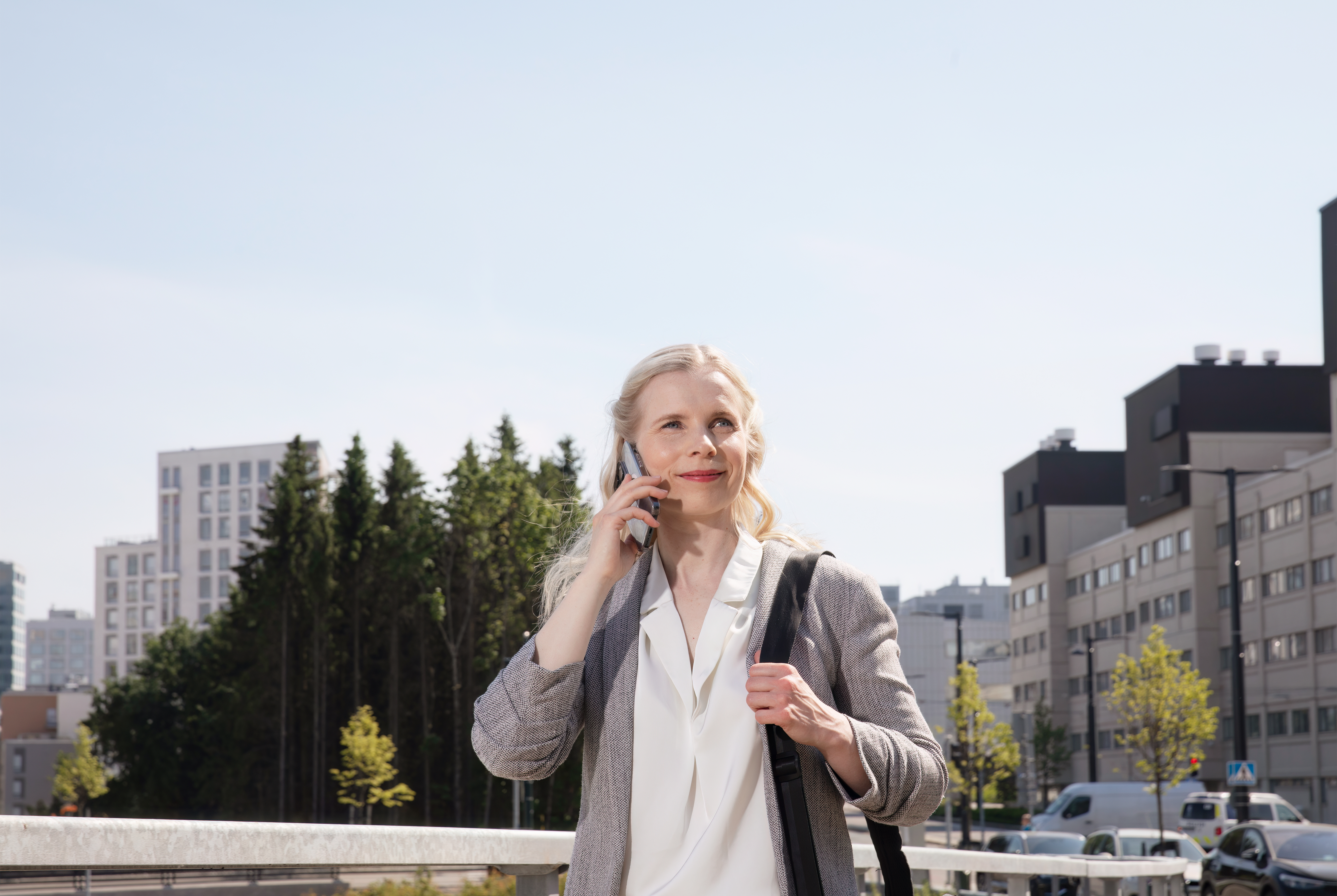 Woman talking in phone